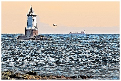 Sakonnet Light - Digital Painting